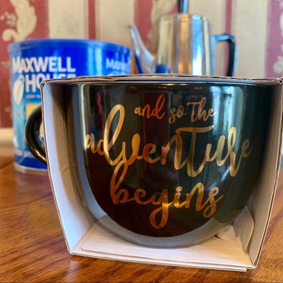 mara-mi Other - Coffee Mug Black with Inspirational Quote NWT